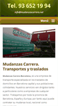 Mobile Screenshot of mudanzascarrera.net